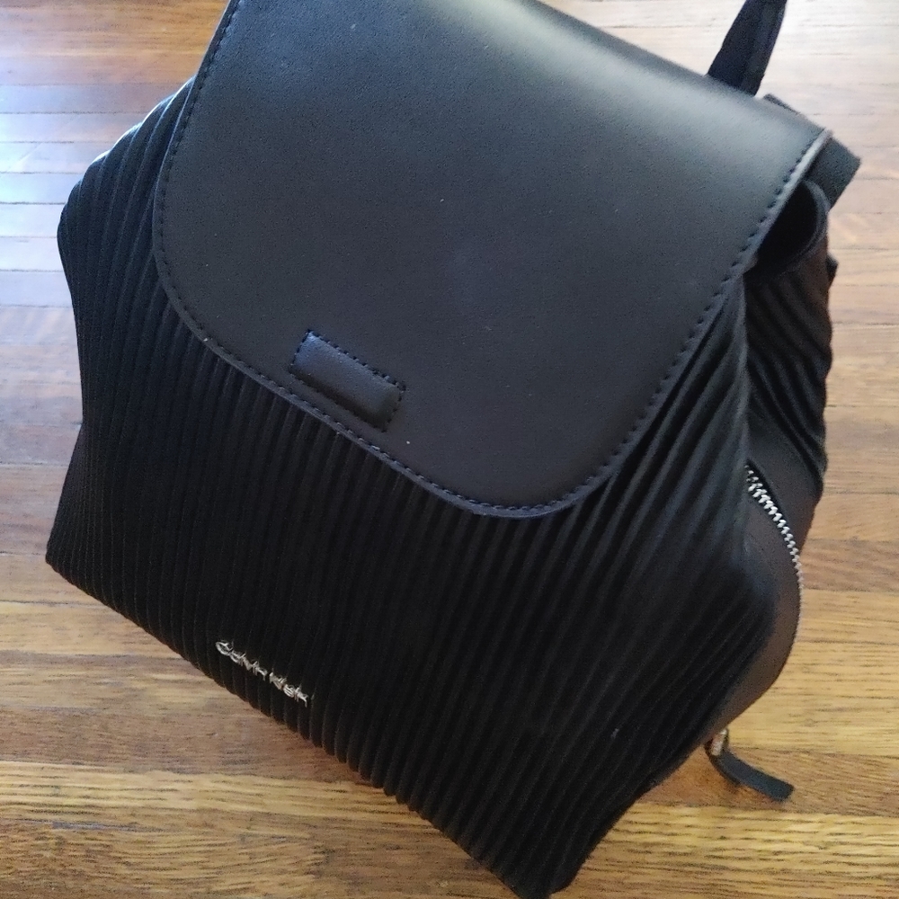 Leather Calvin Klein Backpack
